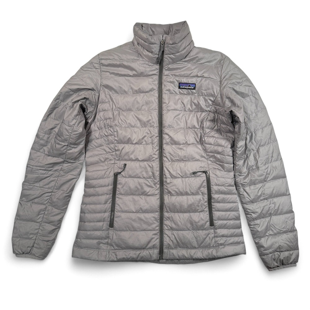 Patagonia Down Sweater Puffer Jacket Womens XS Gray Lightweight Warm‎